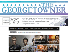 Tablet Screenshot of georgetowner.com